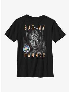 Marvel Thor: Love and Thunder Eat My Hammer Dr. Jane Foster Portrait Youth T-Shirt, , hi-res
