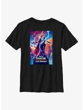 Marvel Thor: Love and Thunder Mighty Thor Movie Poster Youth T-Shirt, , hi-res