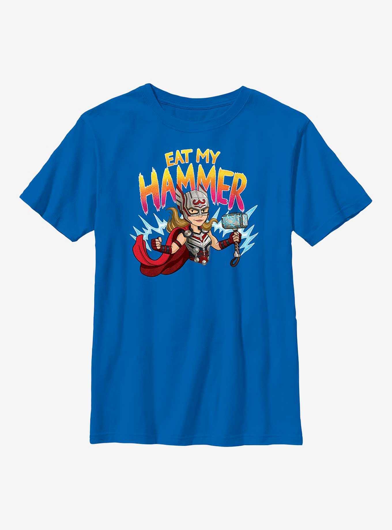 Marvel Thor: Love and Thunder Mighty Thor Eat My Hammer Youth T-Shirt, , hi-res