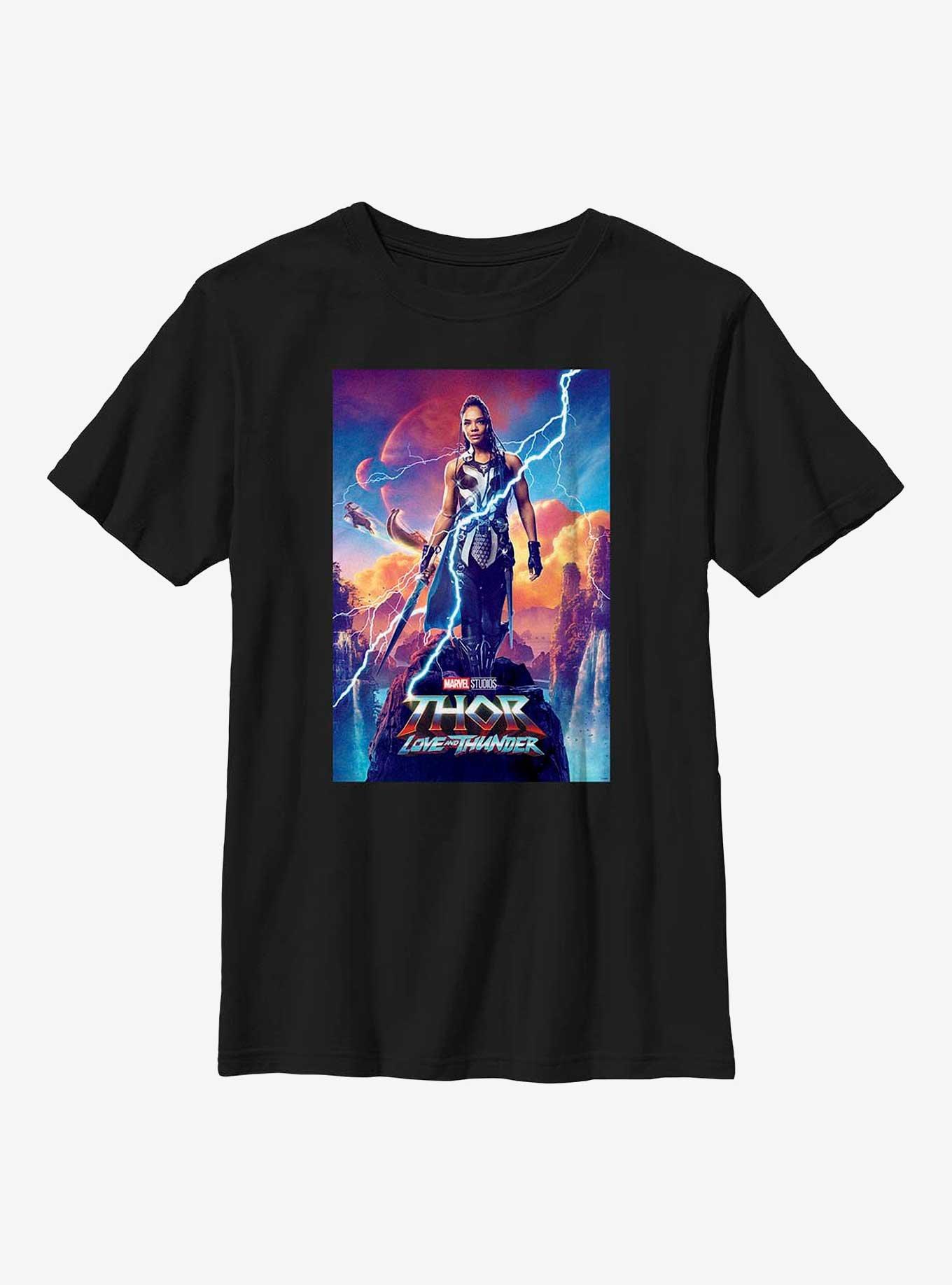Marvel Thor: Love and Thunder Valkyrie Movie Poster Youth T-Shirt, , hi-res