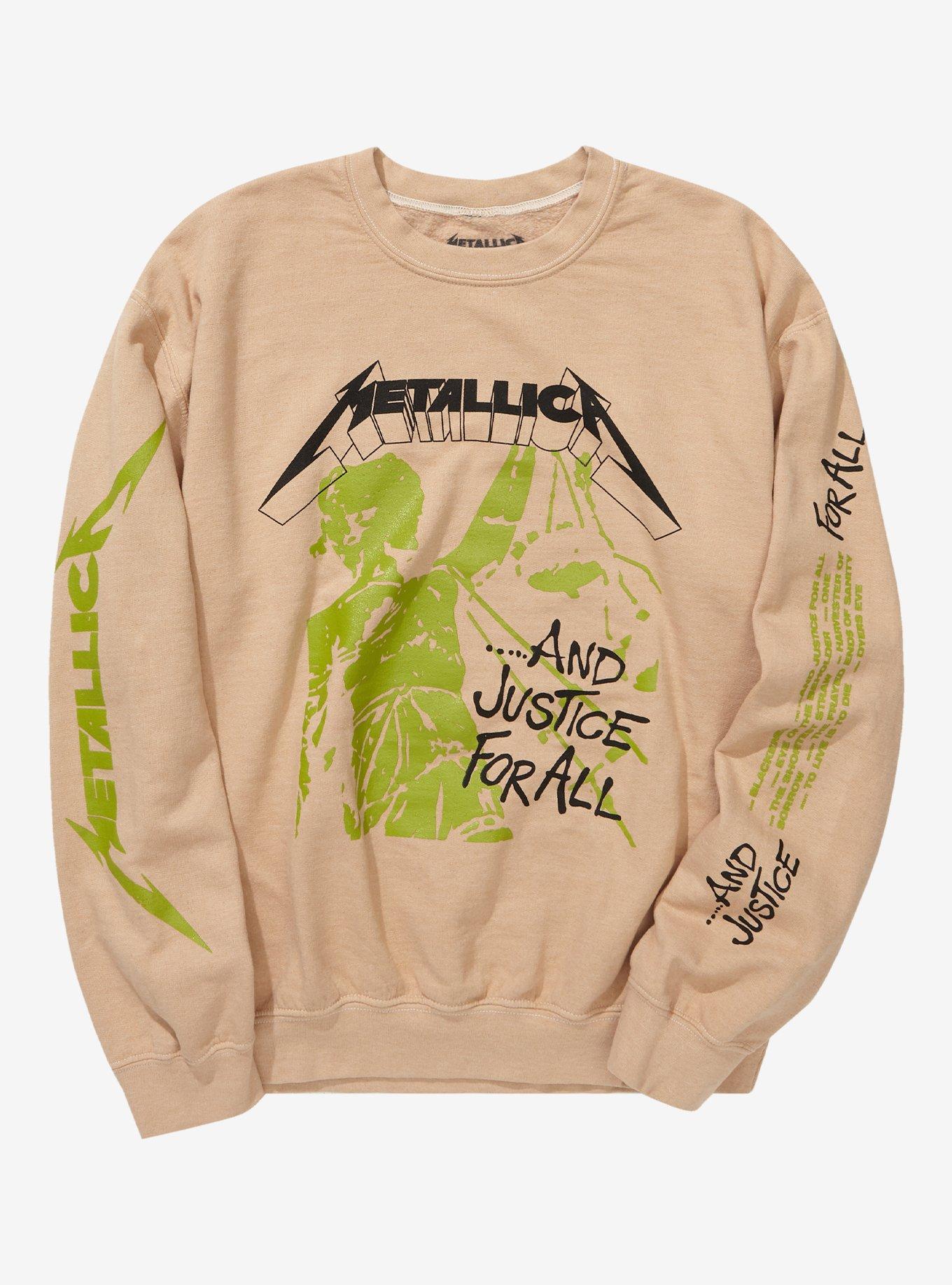 Metallica and justice store for all sweatshirt