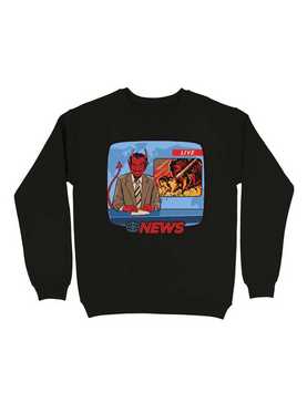 Breaking News Sweatshirt By Steven Rhodes, , hi-res