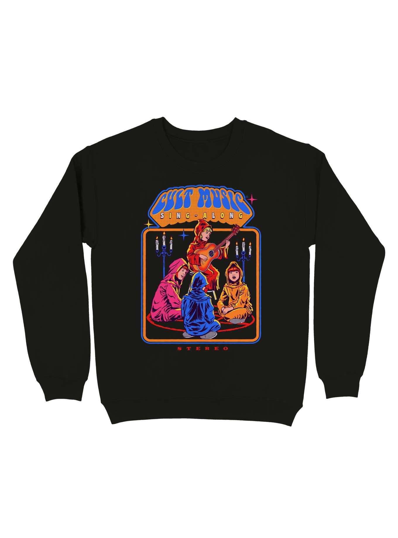 Cult Music Sing-Along Sweatshirt By Steven Rhodes