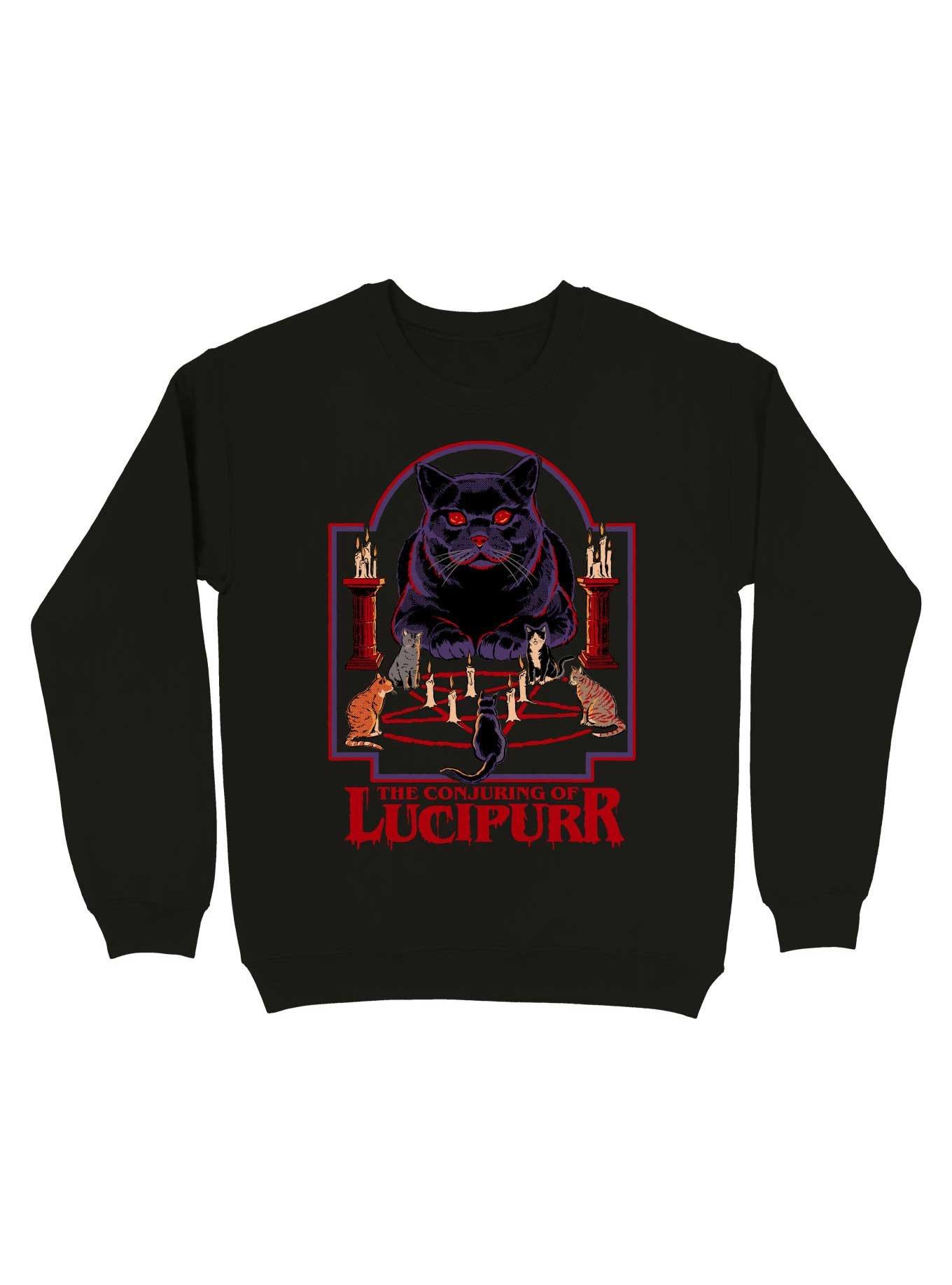 The Conjuring of Lucipurr Sweatshirt By Steven Rhodes