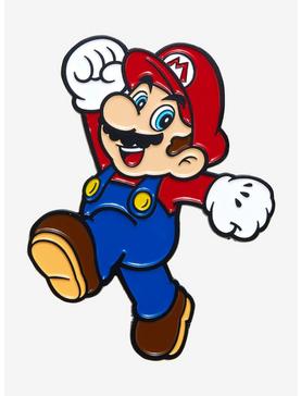 Plus Size Nintendo Super Mario Bros. Leaping Mario Enamel Pin, , hi-res