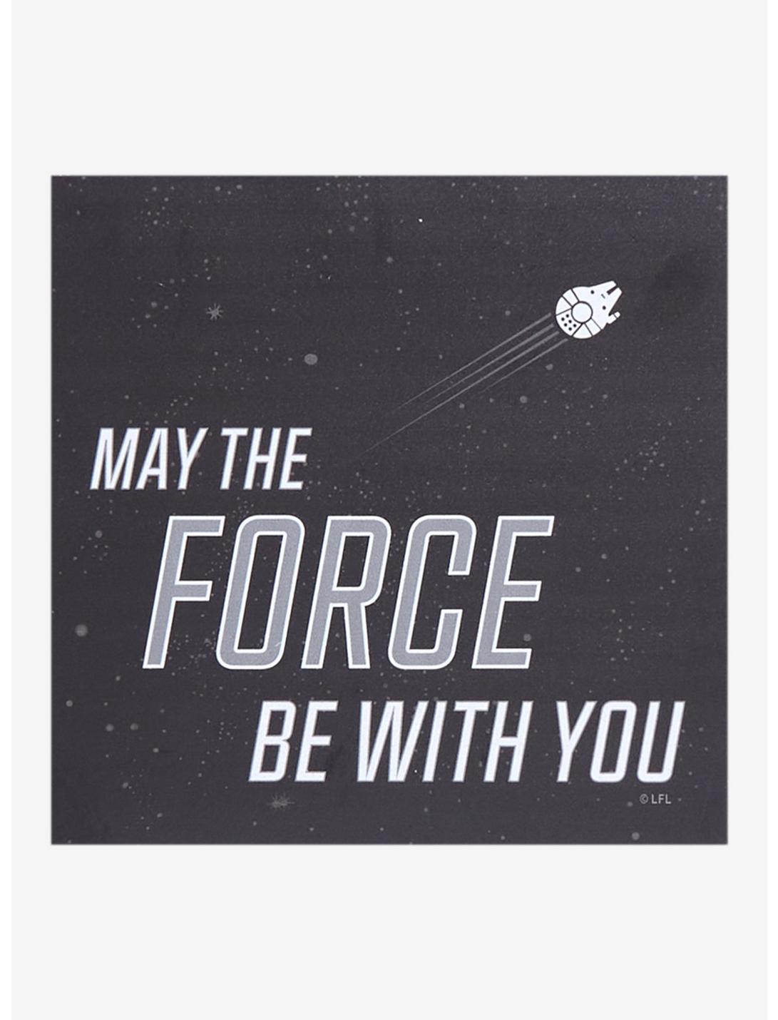 Star Wars May The Force Be With You Wood Wall Art, , hi-res