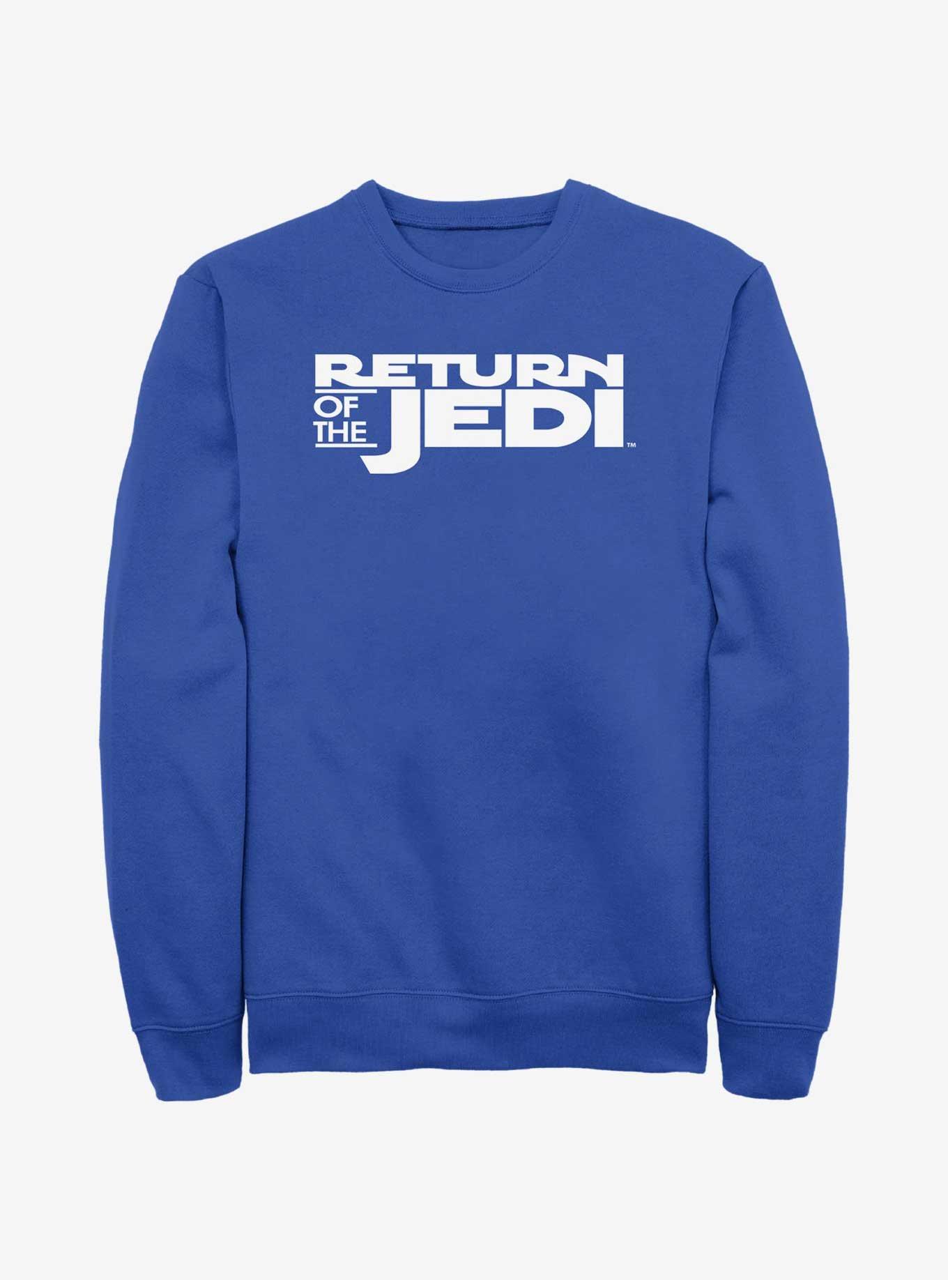 Star Wars Return of the Jedi 40th Anniversary Logo Sweatshirt, ROYAL, hi-res