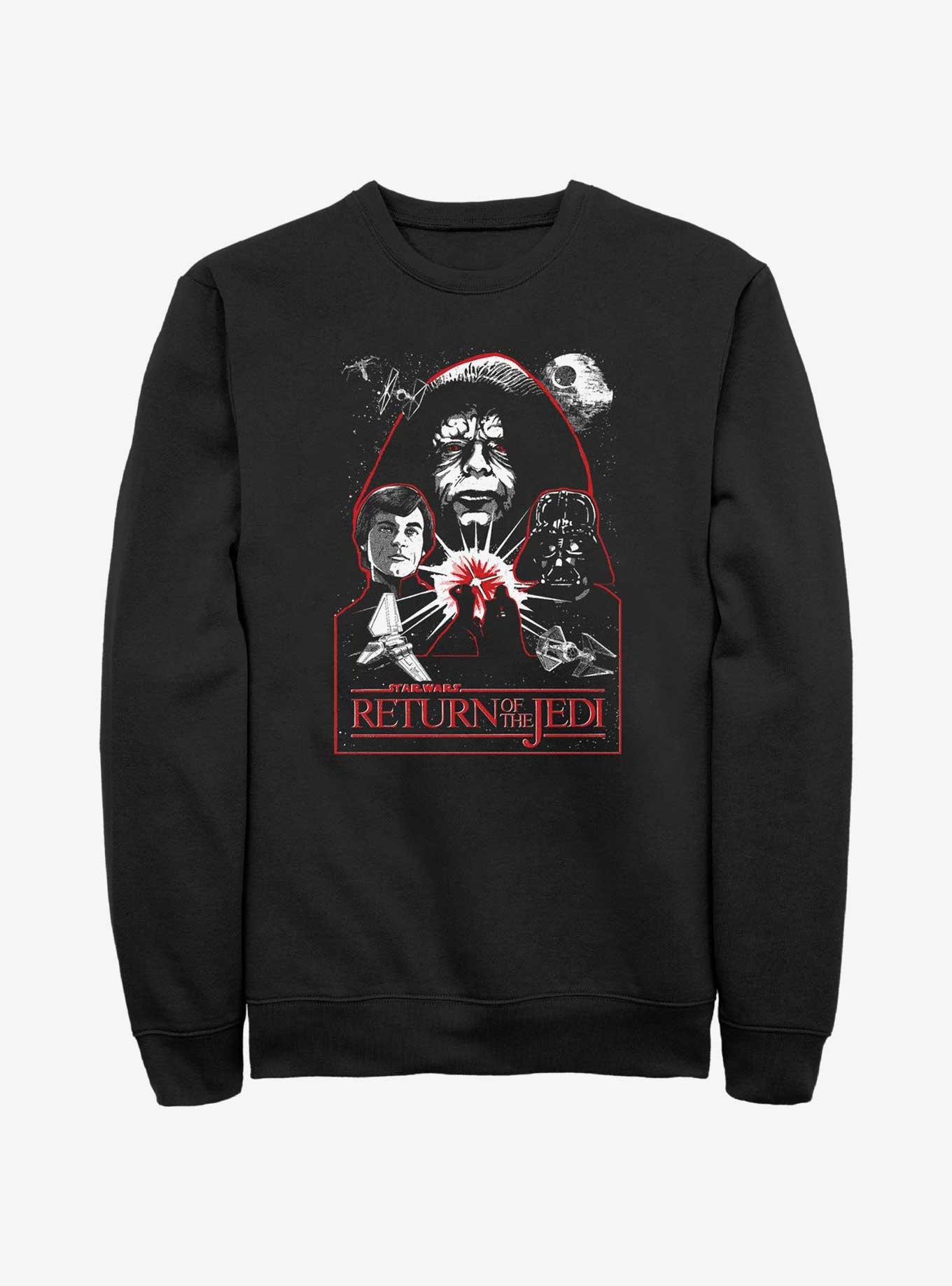 Star Wars Return of the Jedi 40th Anniversary Fate of the Galaxy Sweatshirt, BLACK, hi-res