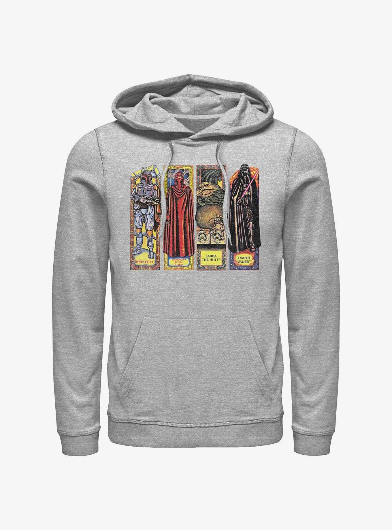 Star Wars Return of the Jedi 40th Anniversary Stained Glass Characters Hoodie, ATH HTR, hi-res