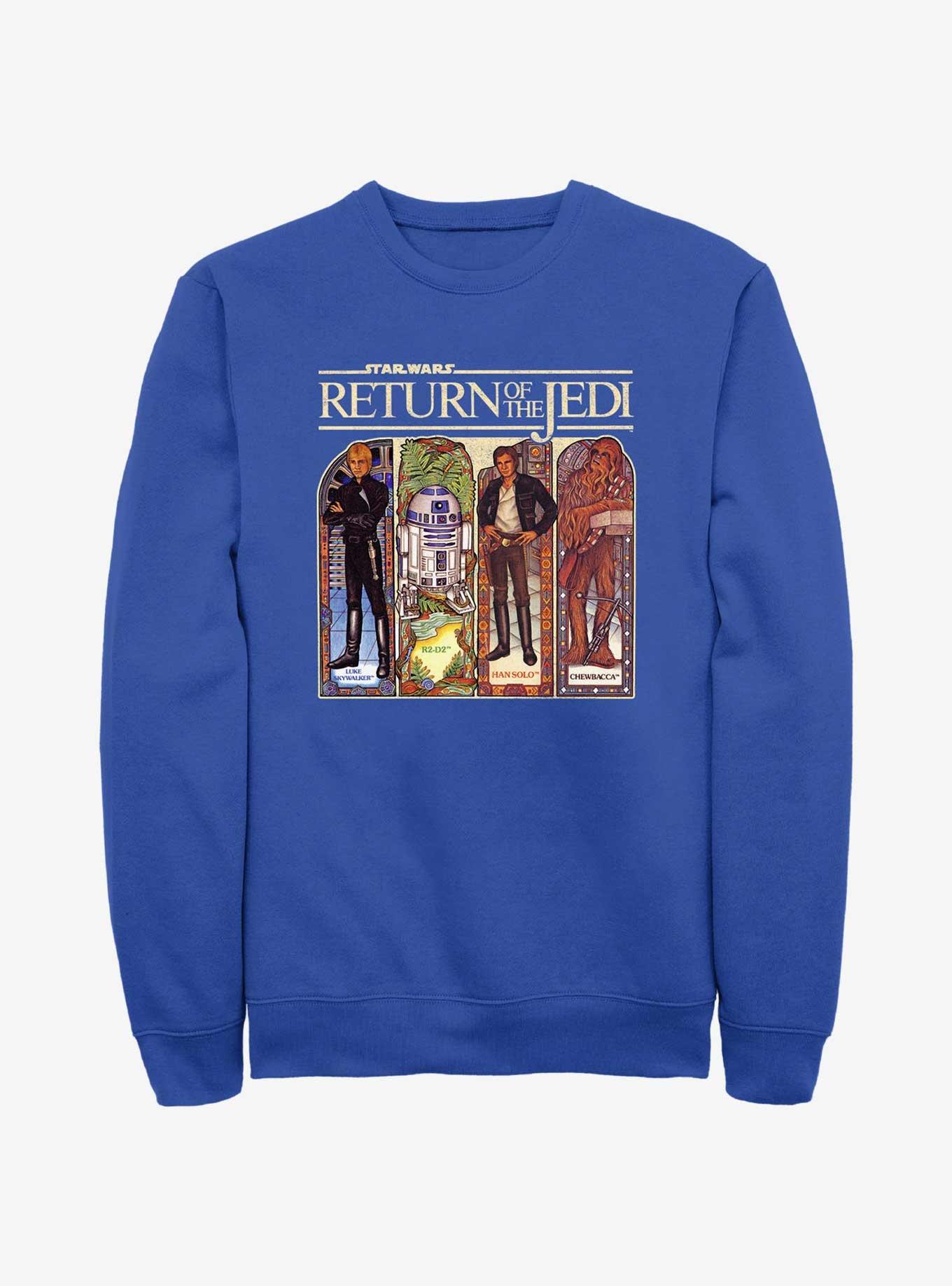Star Wars Return of the Jedi 40th Anniversary Stained Glass Lineup Sweatshirt, , hi-res