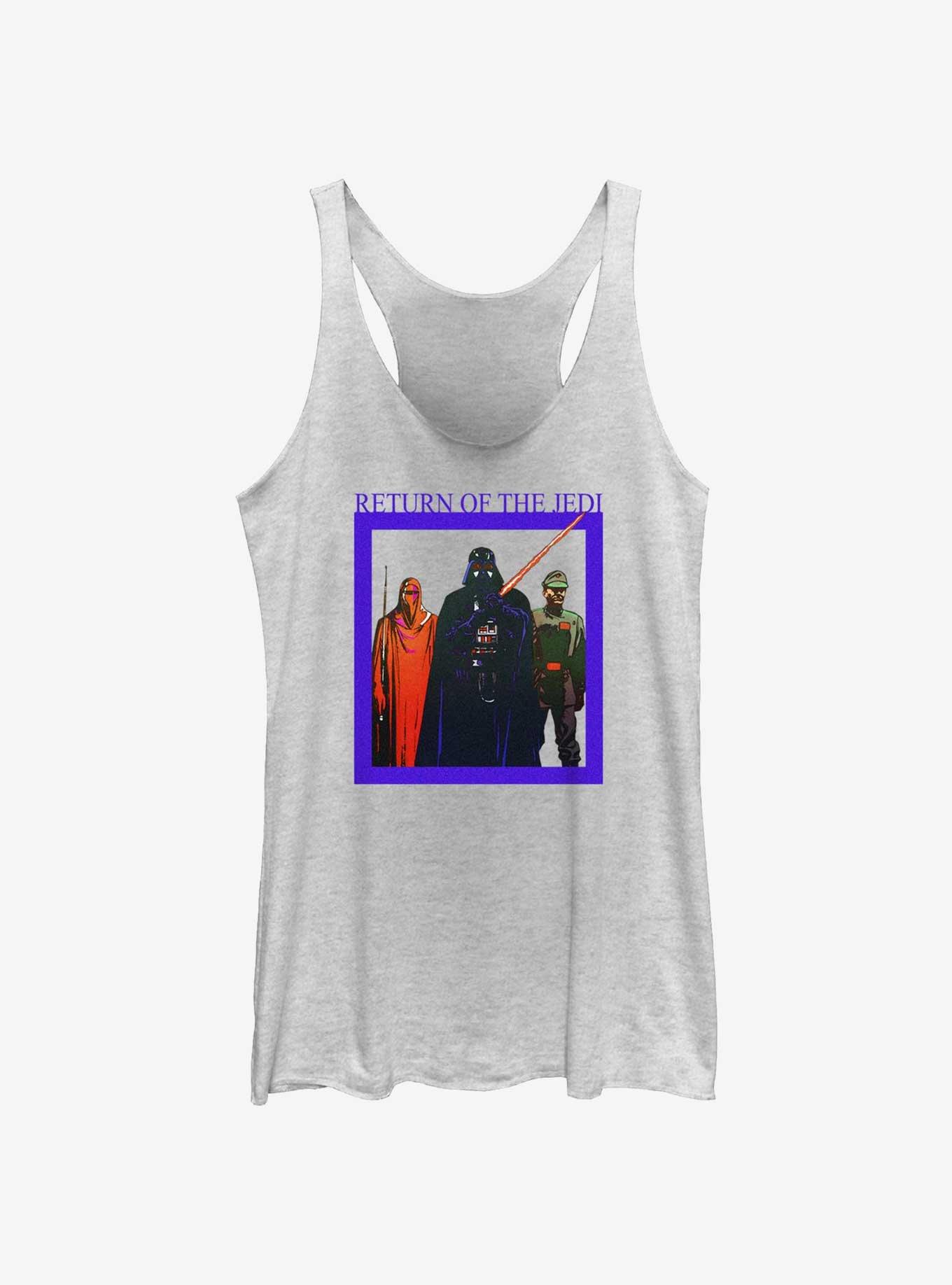 Star Wars Return of the Jedi 40th Anniversary The Bad Guys Girls Tank, WHITE HTR, hi-res