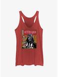 Star Wars Return of the Jedi 40th Anniversary Darth Vader Cover Girls Tank, RED HTR, hi-res