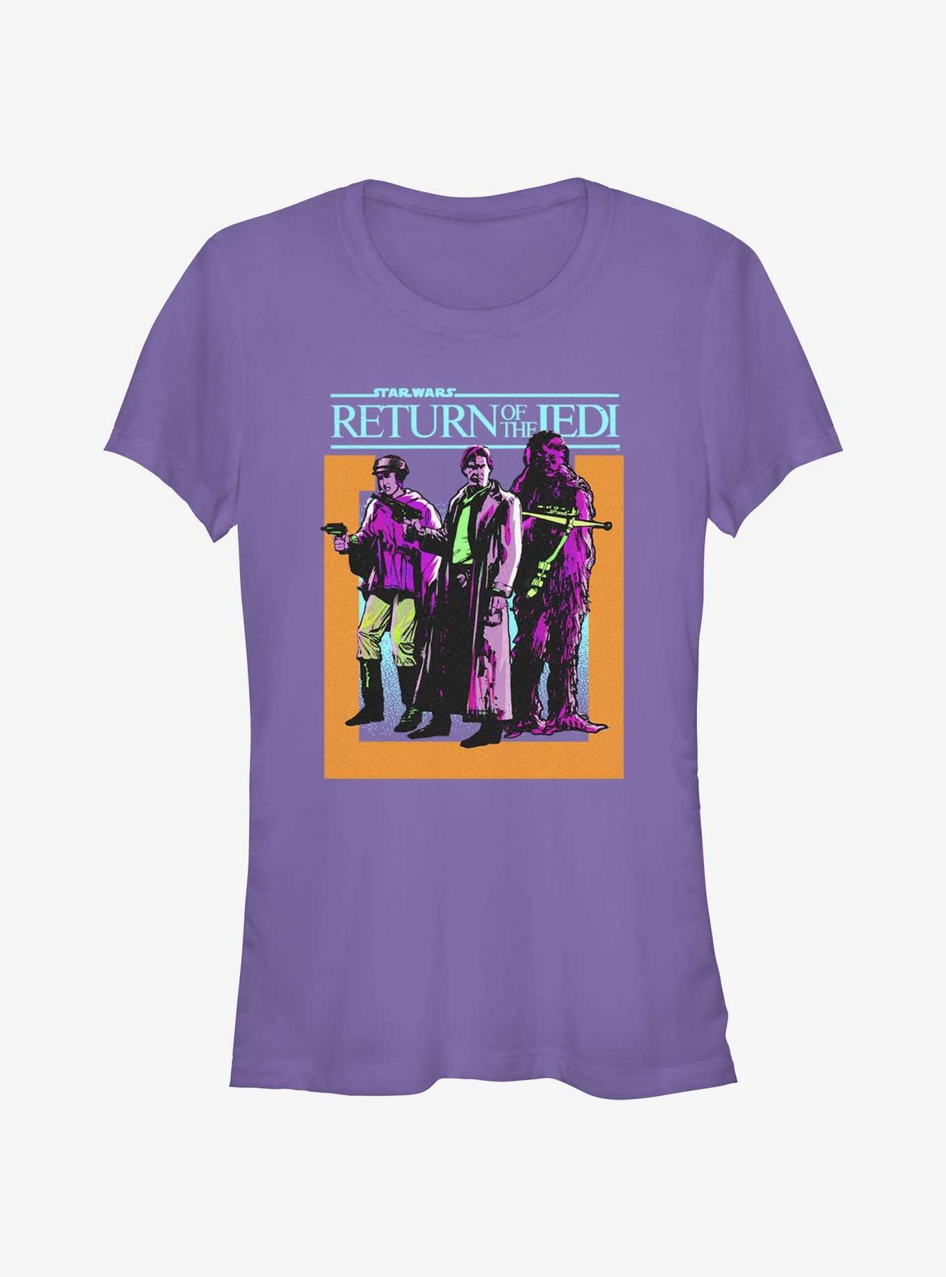 Star Wars Return of the Jedi 40th Anniversary Battalion Leia, Hans, & Chewie Girls T-Shirt, , hi-res