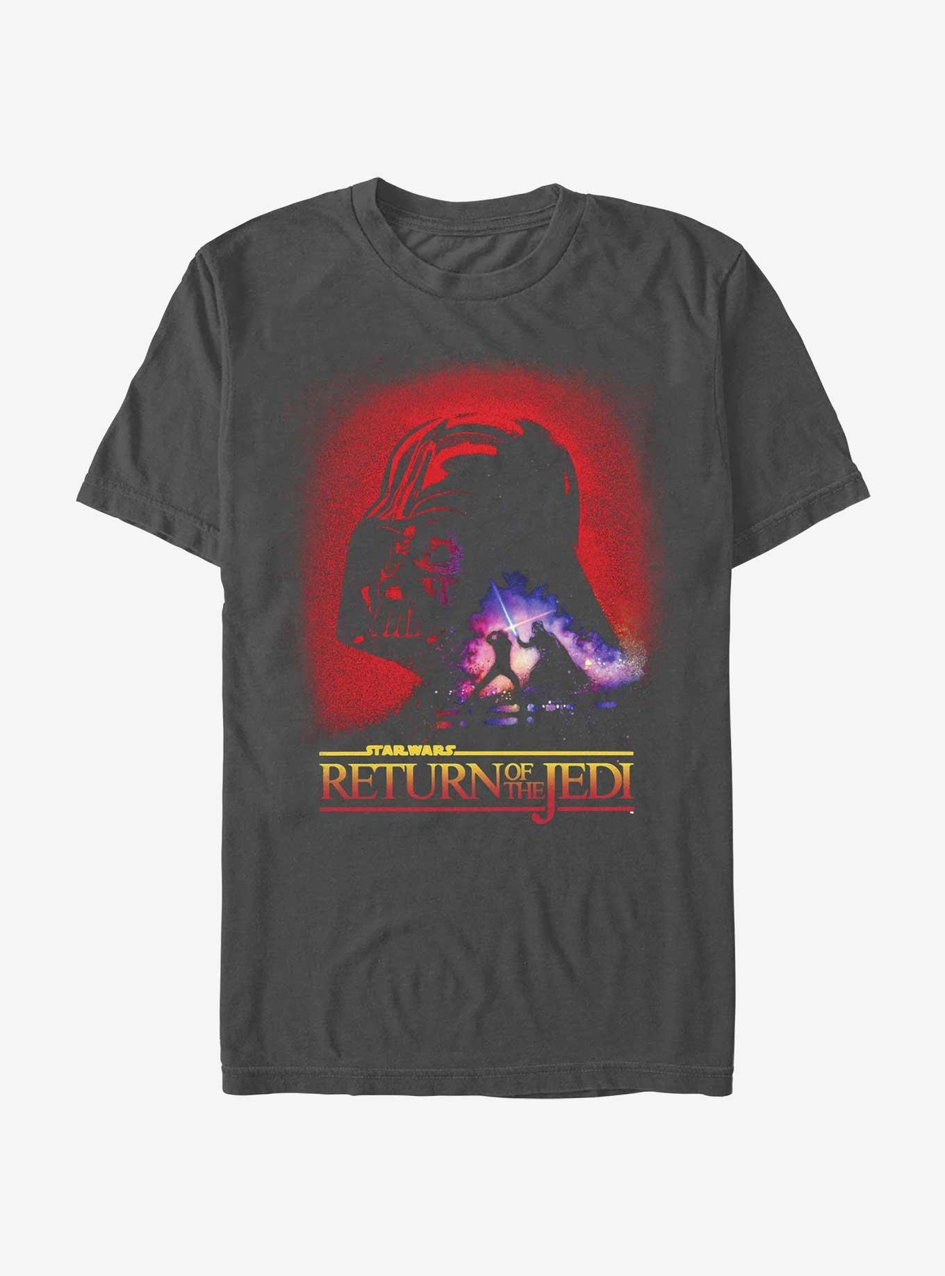 Star Wars Return of the Jedi 40th Anniversary Fated Duel T-Shirt, CHARCOAL, hi-res