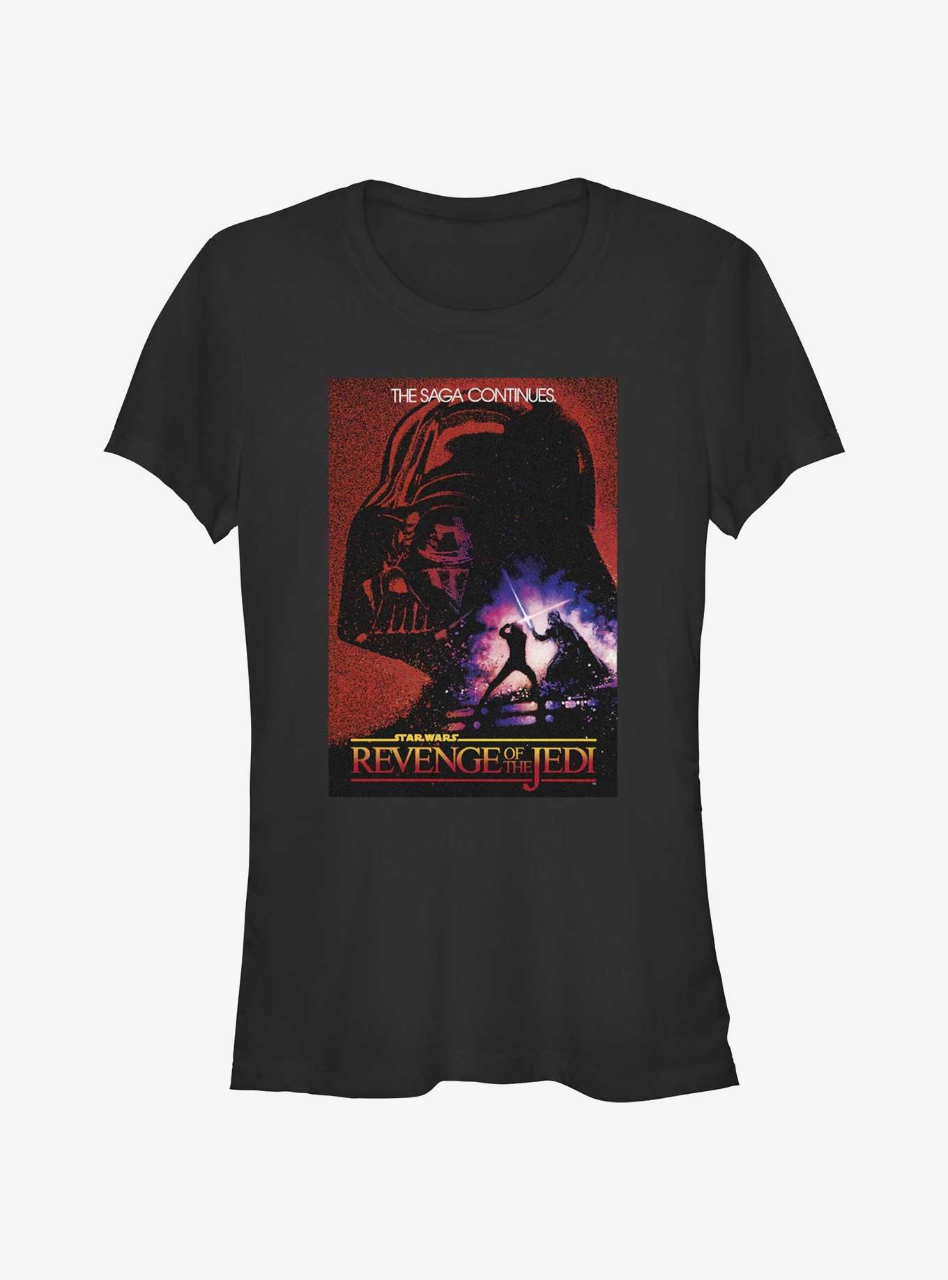 Star Wars Revenge of the Jedi 40th Anniversary The Saga Continues Girls T-Shirt, , hi-res
