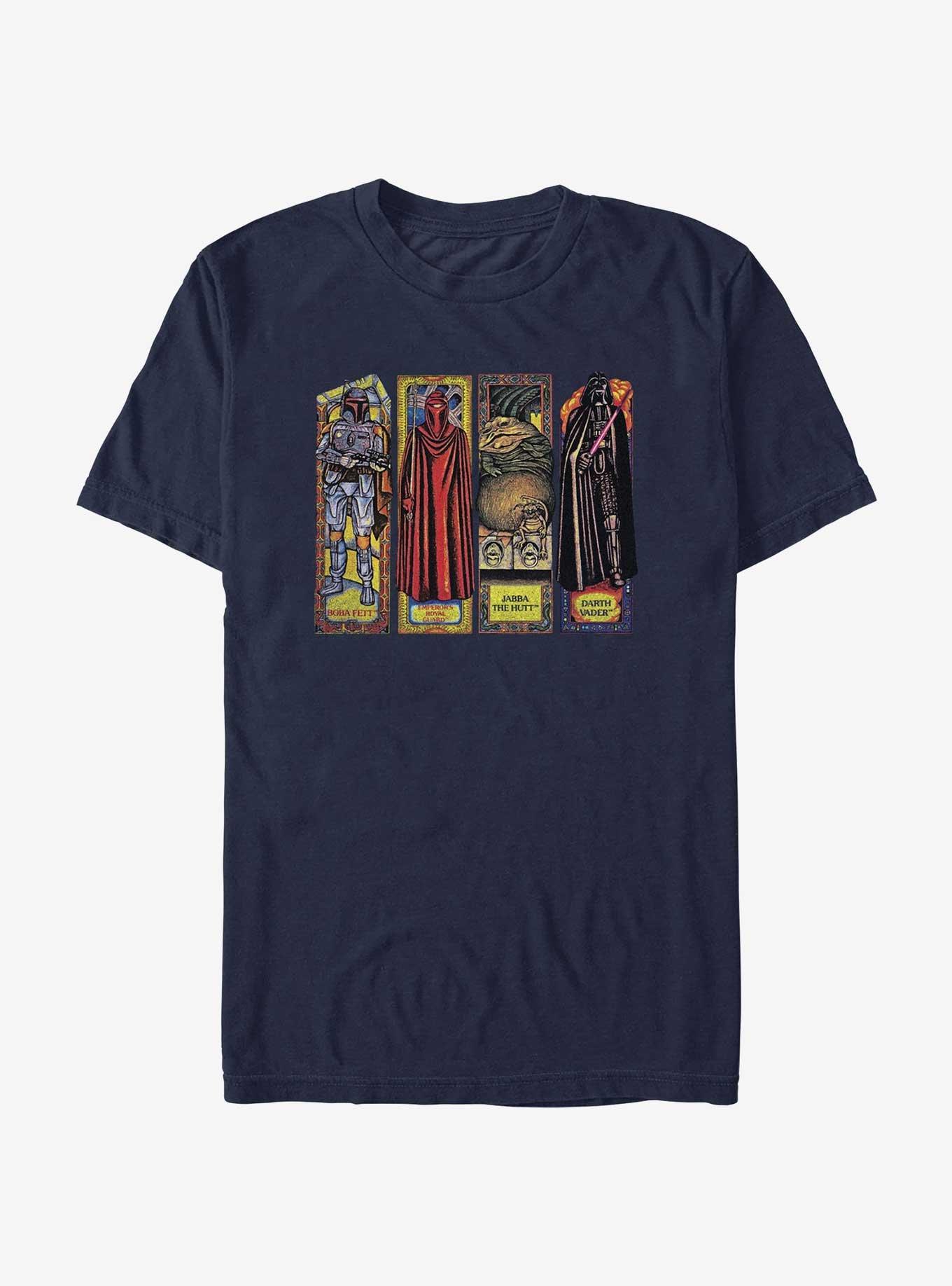 Star Wars Return of the Jedi 40th Anniversary Stained Glass Characters T-Shirt, , hi-res