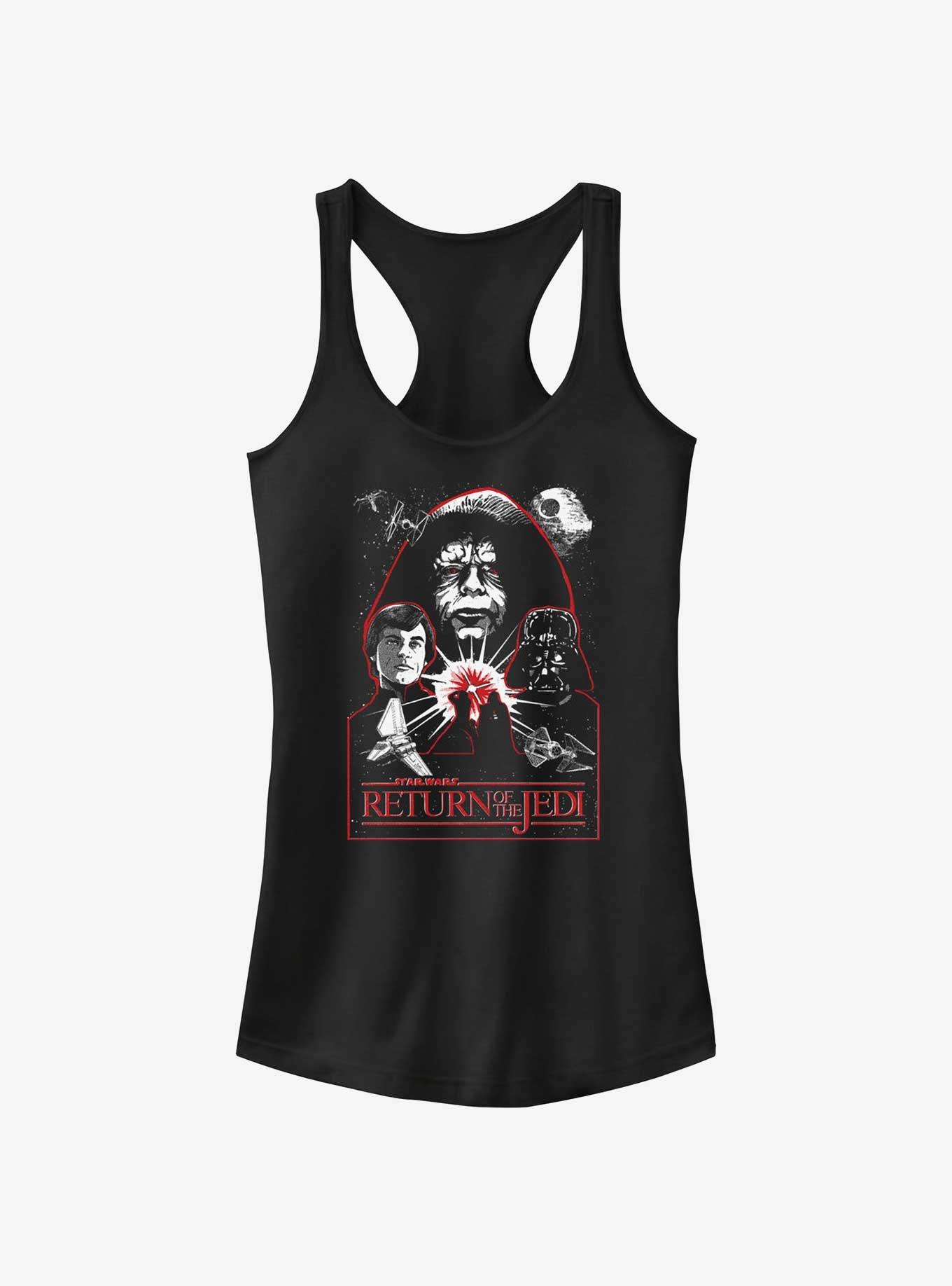 Star Wars Return of the Jedi 40th Anniversary Fate of the Galaxy Girls Tank, BLACK, hi-res