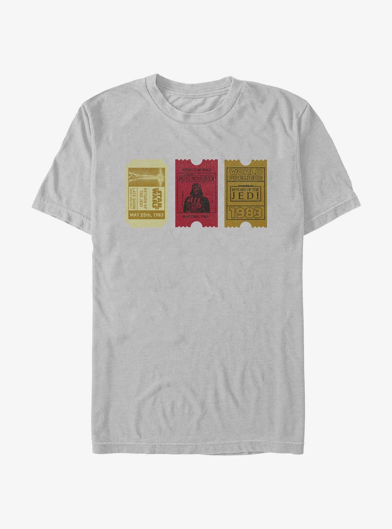 Star Wars Return of the Jedi 40th Anniversary Ticket Stubs T-Shirt, , hi-res