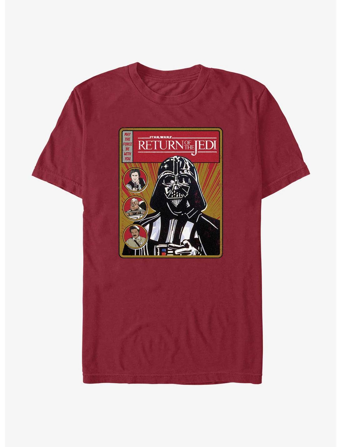 Star Wars Return of the Jedi 40th Anniversary Darth Vader Cover T-Shirt, CARDINAL, hi-res