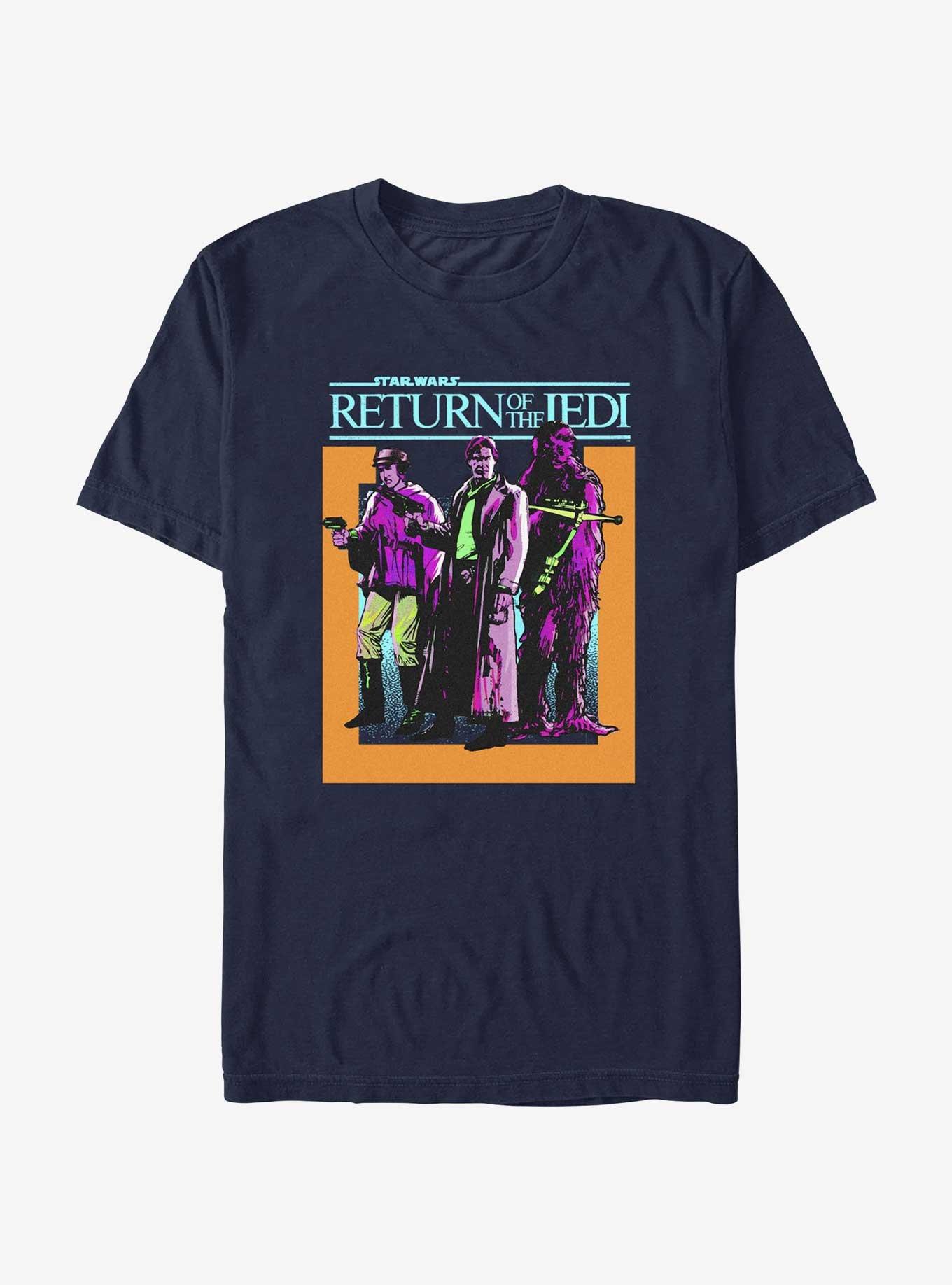 Star Wars Return of the Jedi 40th Anniversary Battalion Leia, Hans, & Chewie T-Shirt, , hi-res