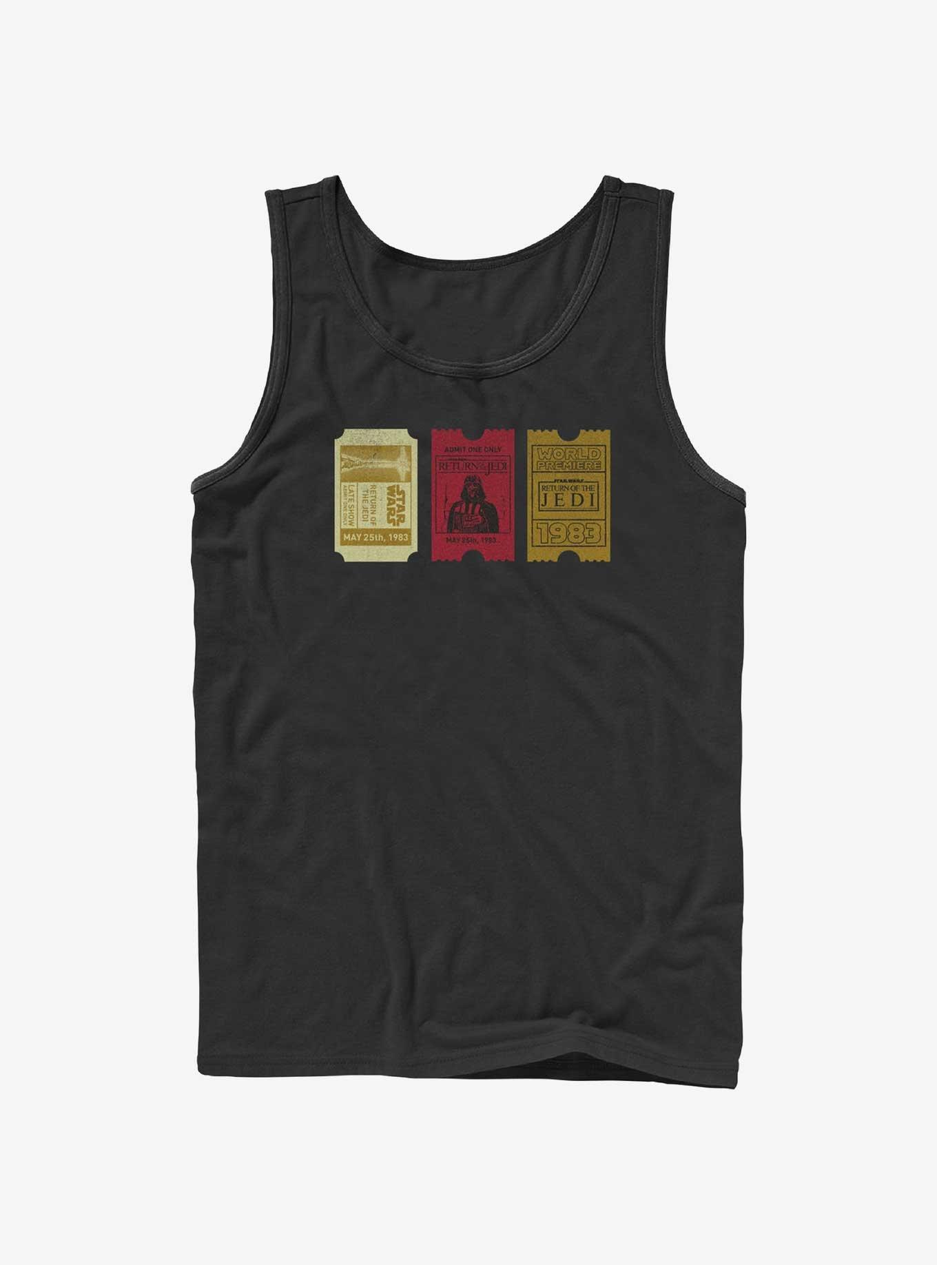 Star Wars Return of the Jedi 40th Anniversary Ticket Stubs Tank, BLACK, hi-res