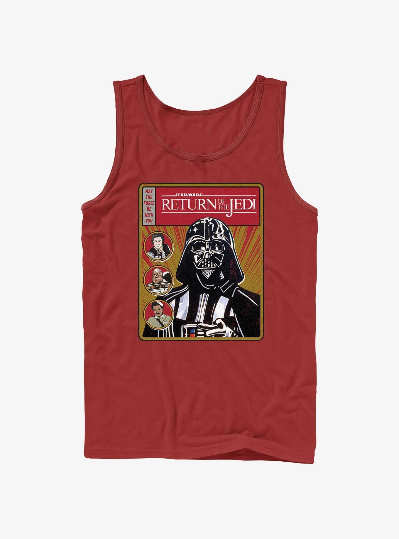 Star Wars Return of the Jedi 40th Anniversary Darth Vader Cover Tank, RED, hi-res