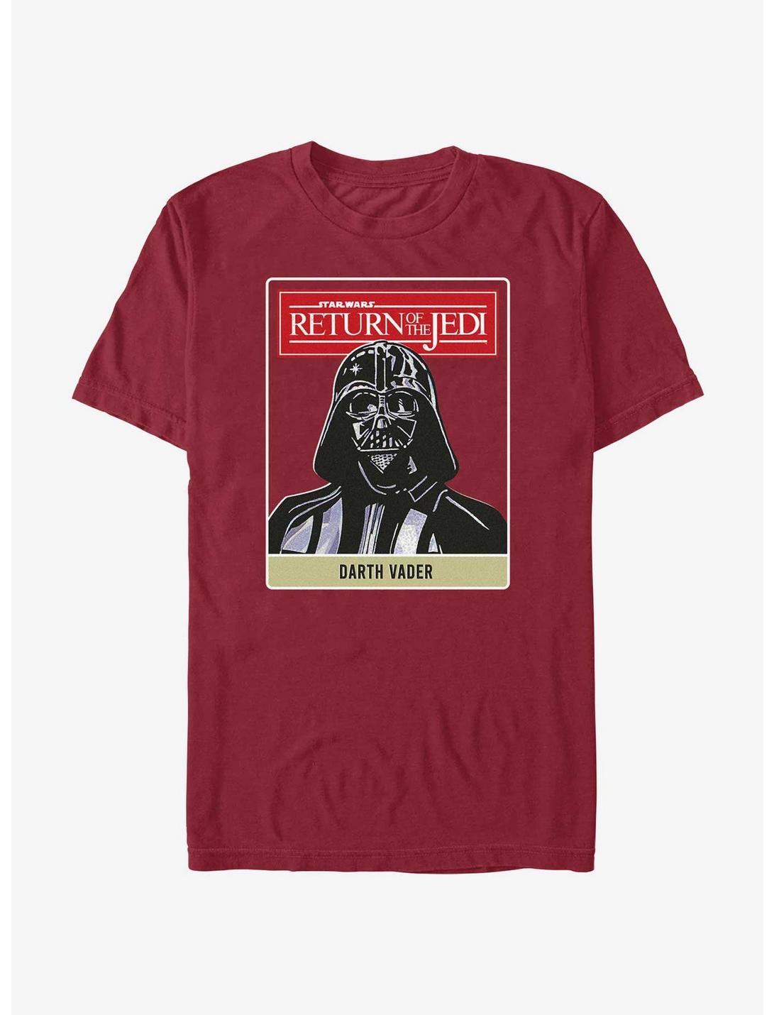 Star Wars Return of the Jedi 40th Anniversary Darth Vader Poster T-Shirt, CARDINAL, hi-res