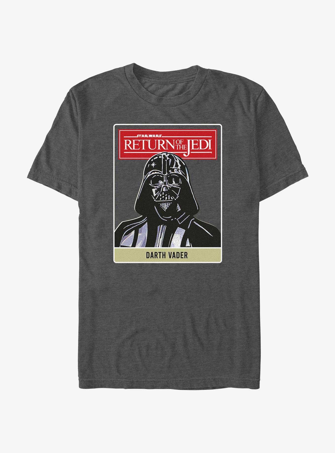 Star Wars Return of the Jedi 40th Anniversary Darth Vader Poster T-Shirt, CHAR HTR, hi-res
