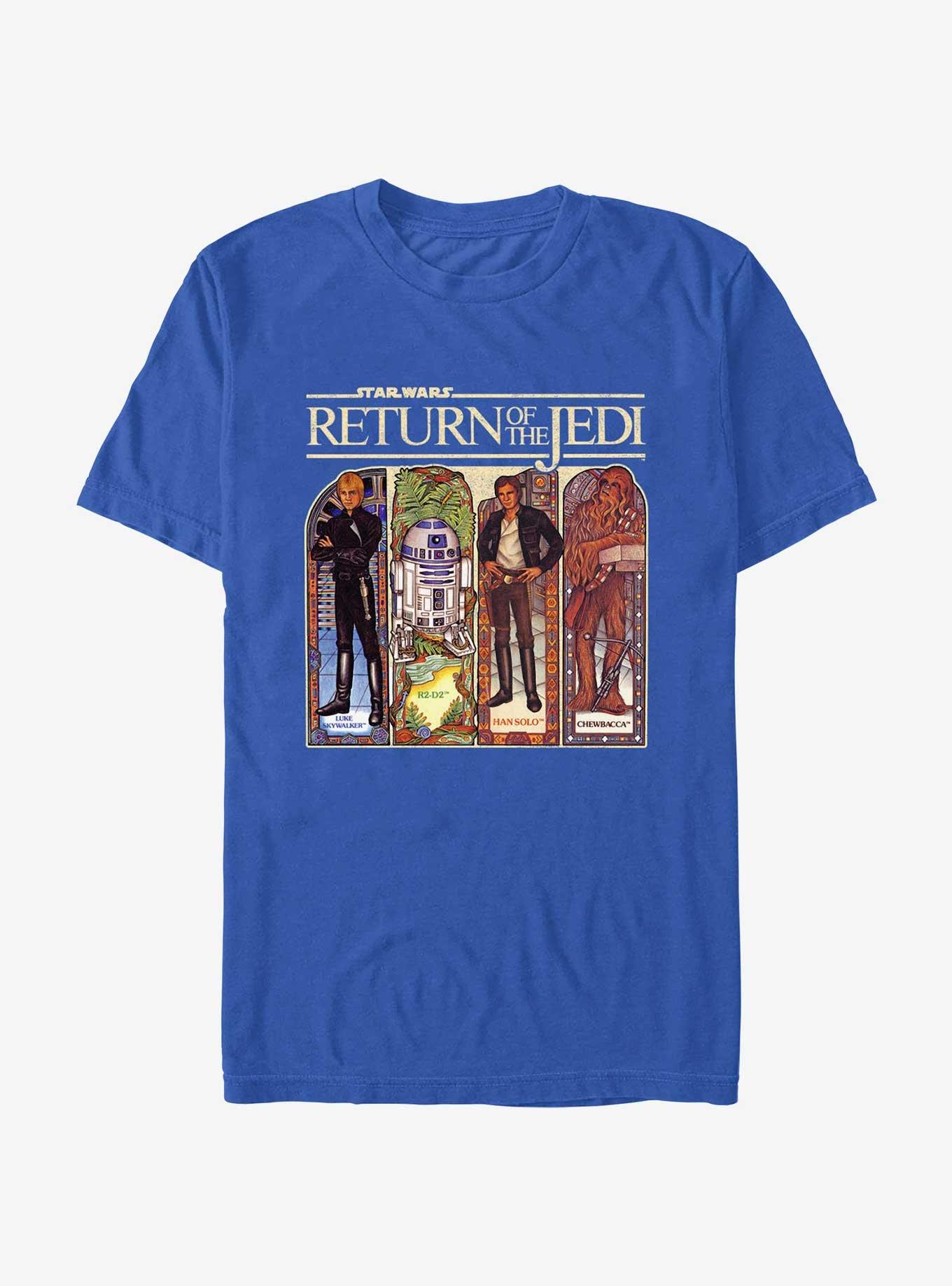 Star Wars Return of the Jedi 40th Anniversary Stained Glass Lineup T-Shirt, , hi-res