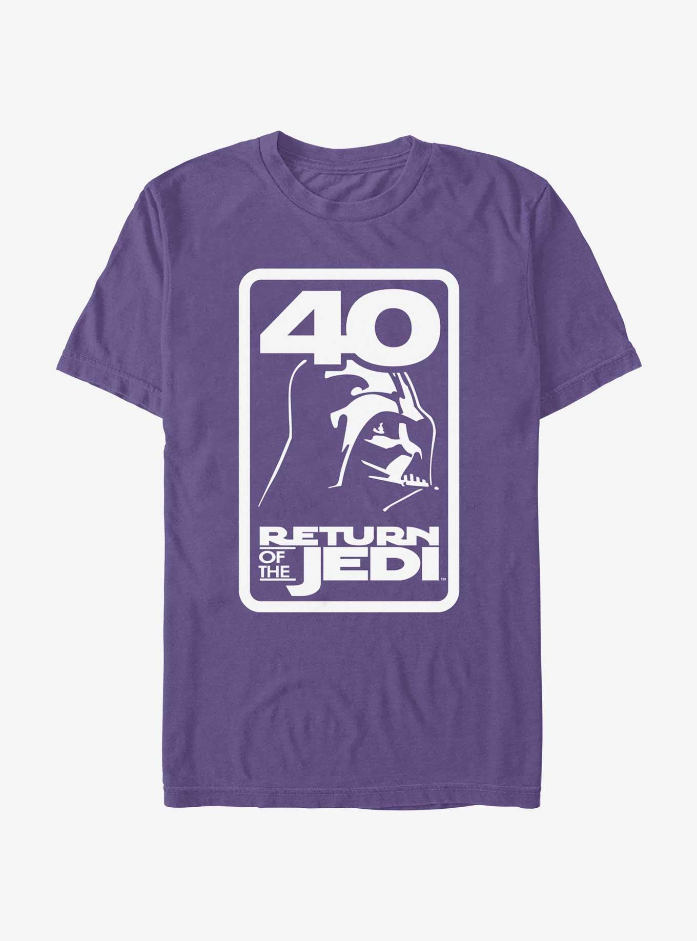 Star Wars Return of the Jedi 40th Anniversary Vader Badge Extra Soft T-Shirt, , hi-res