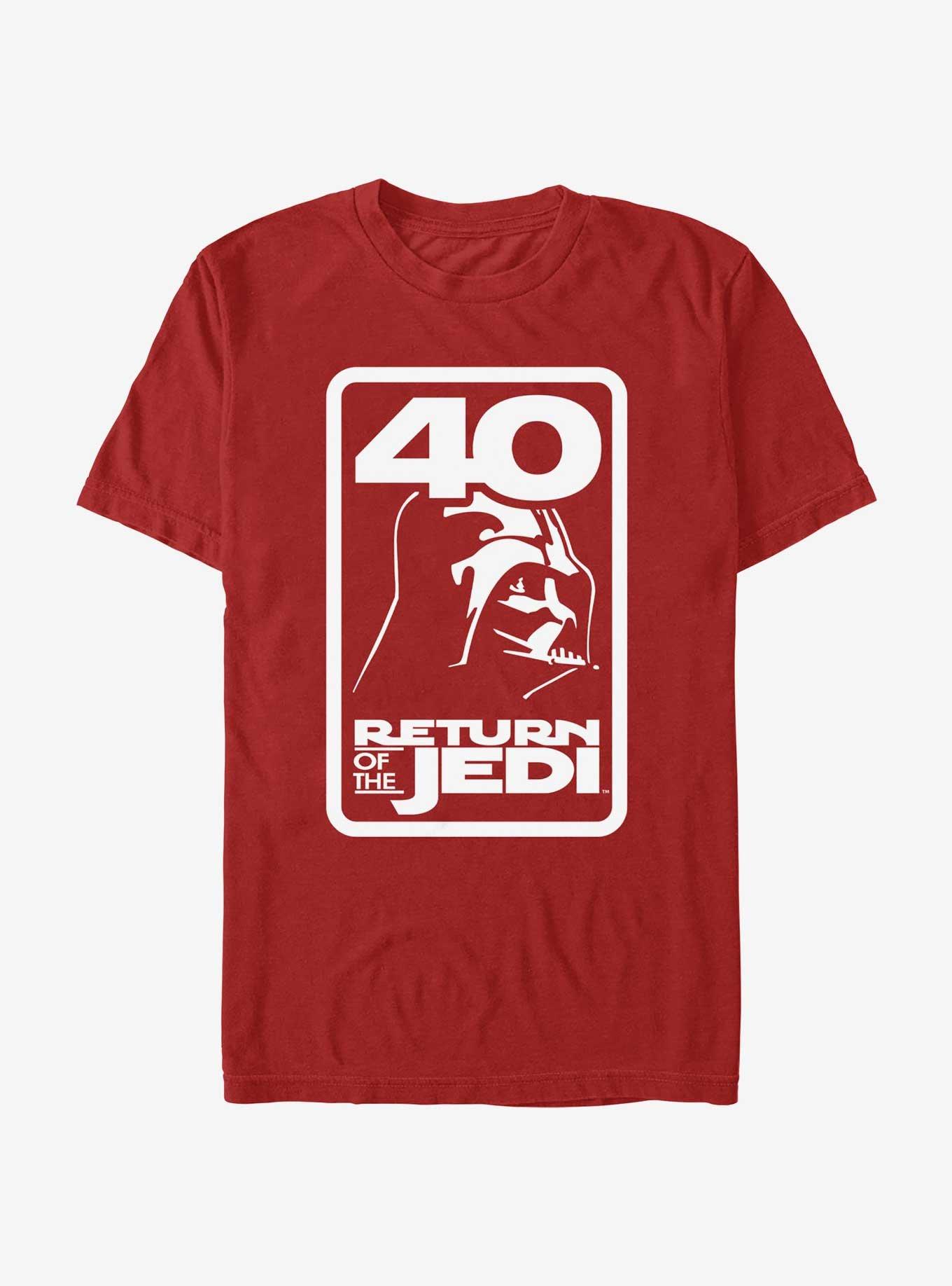 Star Wars Return of the Jedi 40th Anniversary Vader Badge T-Shirt, , hi-res