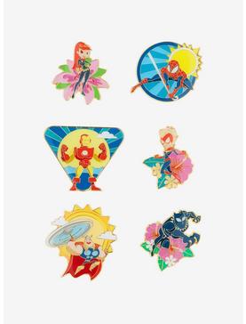 Loungefly Marvel Summertime Heroes Blind Box Enamel Pin - BoxLunch Exclusive, , hi-res