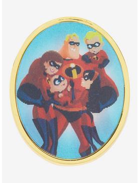 Loungefly Disney Pixar The Incredibles Lenticular Family Portrait Enamel Pin - BoxLunch Exclusive, , hi-res