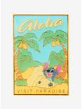 Loungefly Disney Lilo & Stitch Visit Paradise Poster Enamel Pin - BoxLunch Exclusive, , hi-res
