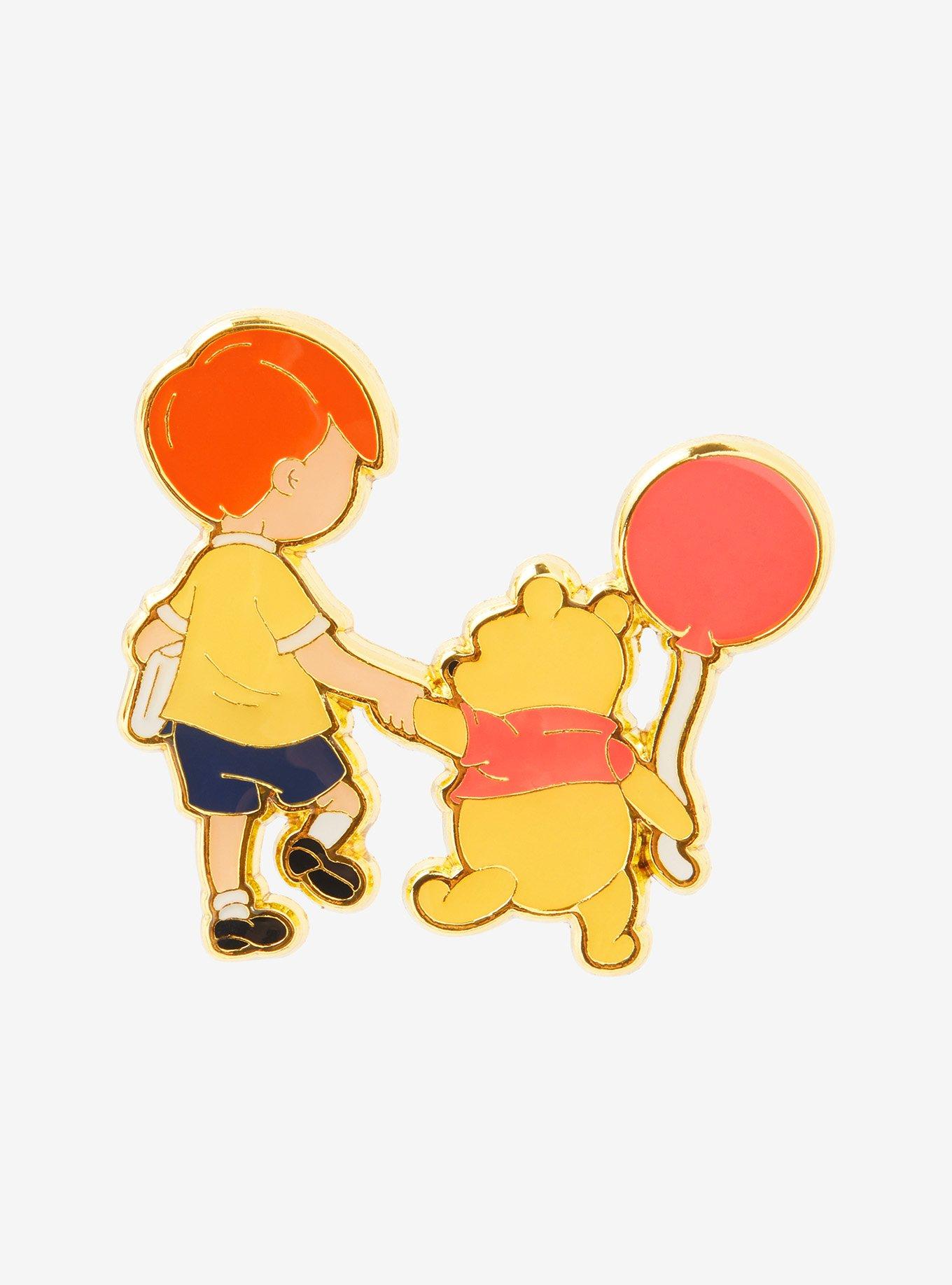 Loungefly Disney Winnie the Pooh Christopher Robin & Pooh Bear Enamel Pin - BoxLunch Exclusive, , hi-res