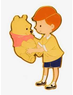Loungefly Disney Winnie the Pooh Christopher Robin & Pooh Bear Enamel Pin - BoxLunch Exclusive, , hi-res