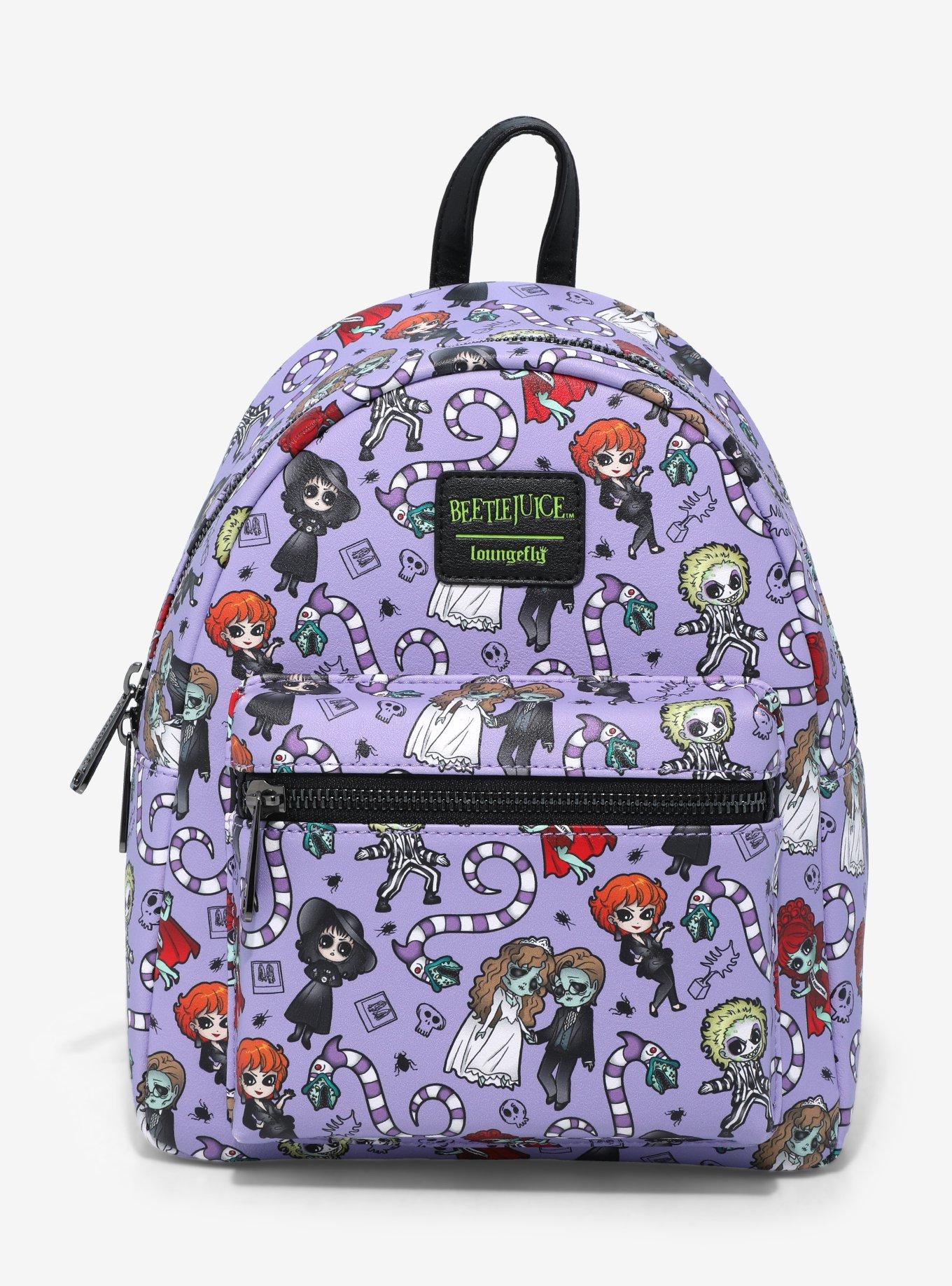 Loungefly Beetlejuice Chibi Characters Mini Backpack