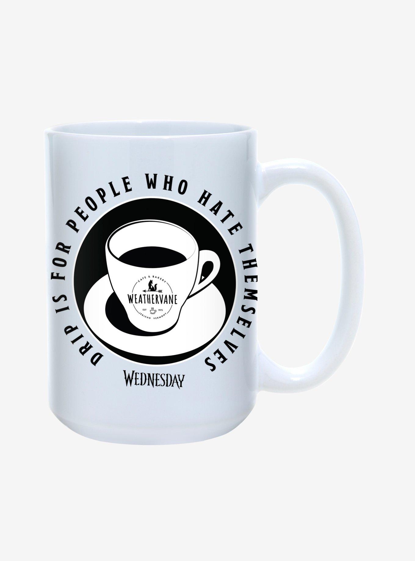 Wednesday Weathervane Drip Coffee Mug 15oz WHITE Hot Topic