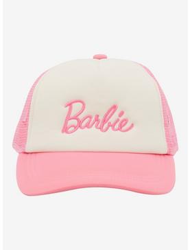 Barbie Pink Logo Trucker Hat, , hi-res