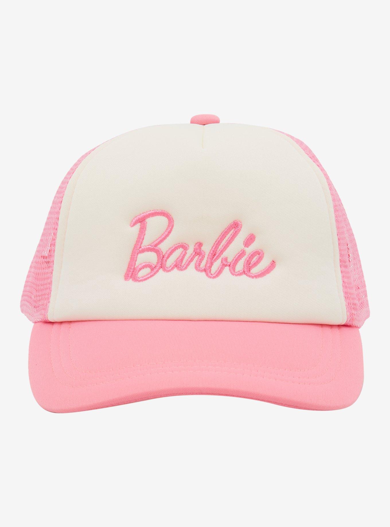 Barbie Pink Logo Trucker Hat, , hi-res