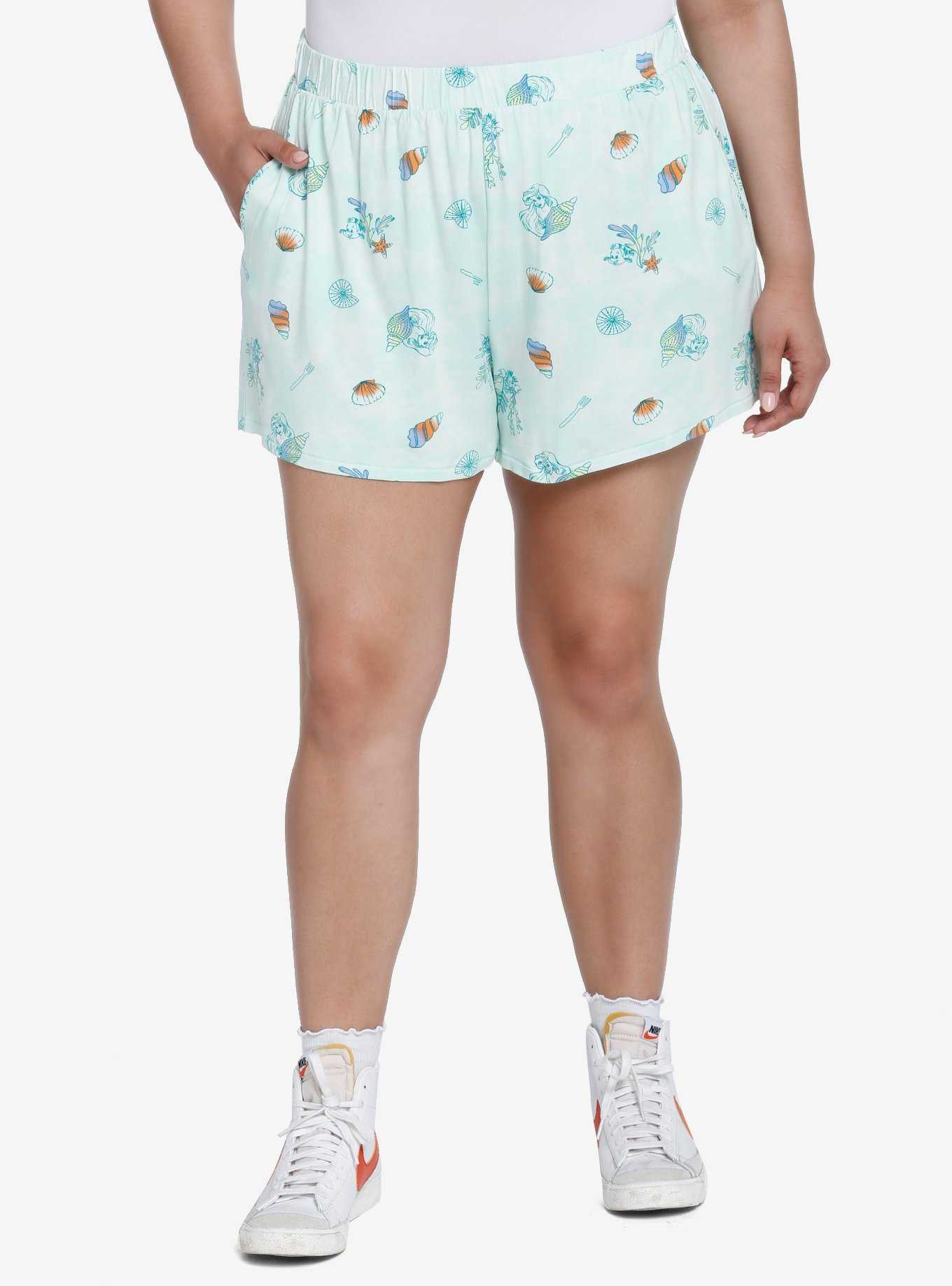 Her Universe Disney The Little Mermaid Icons Lounge Shorts Plus Size Her Universe Exclusive, , hi-res