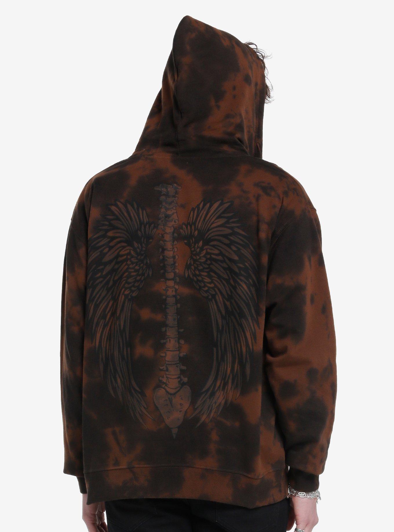 Obey Ruby Rose Black Tie Dye Hoodie