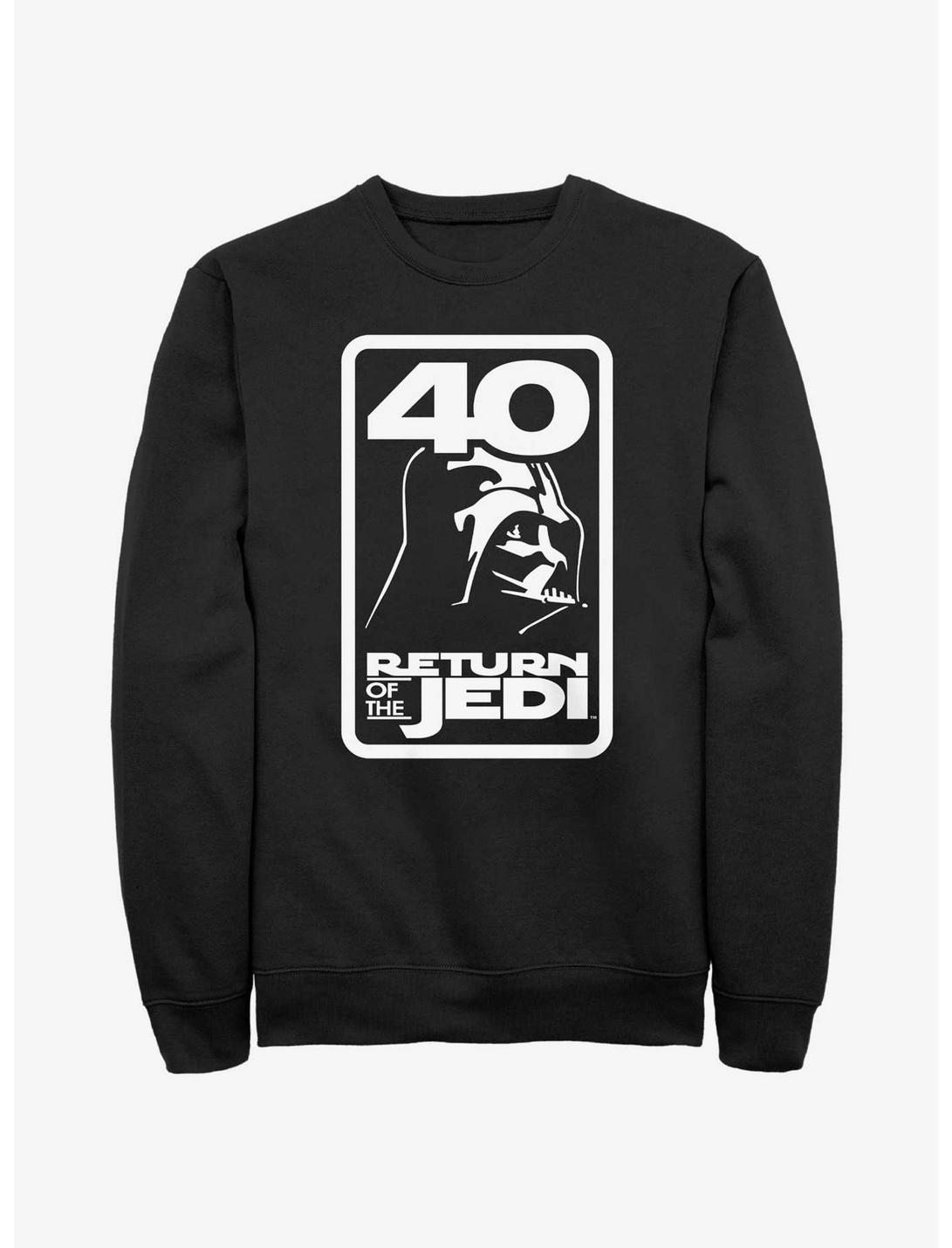 Star Wars Return Of The Jedi 40th Anniversary Badge Sweatshirt, BLACK, hi-res