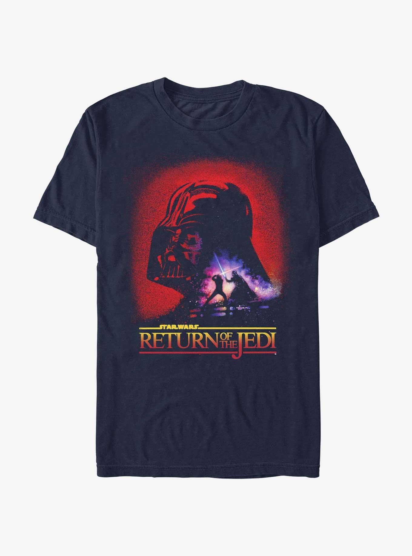 Star Wars Return Of The Jedi Duel T-Shirt, NAVY, hi-res