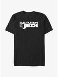 Star Wars Return Of The Jedi Logo T-Shirt, BLACK, hi-res