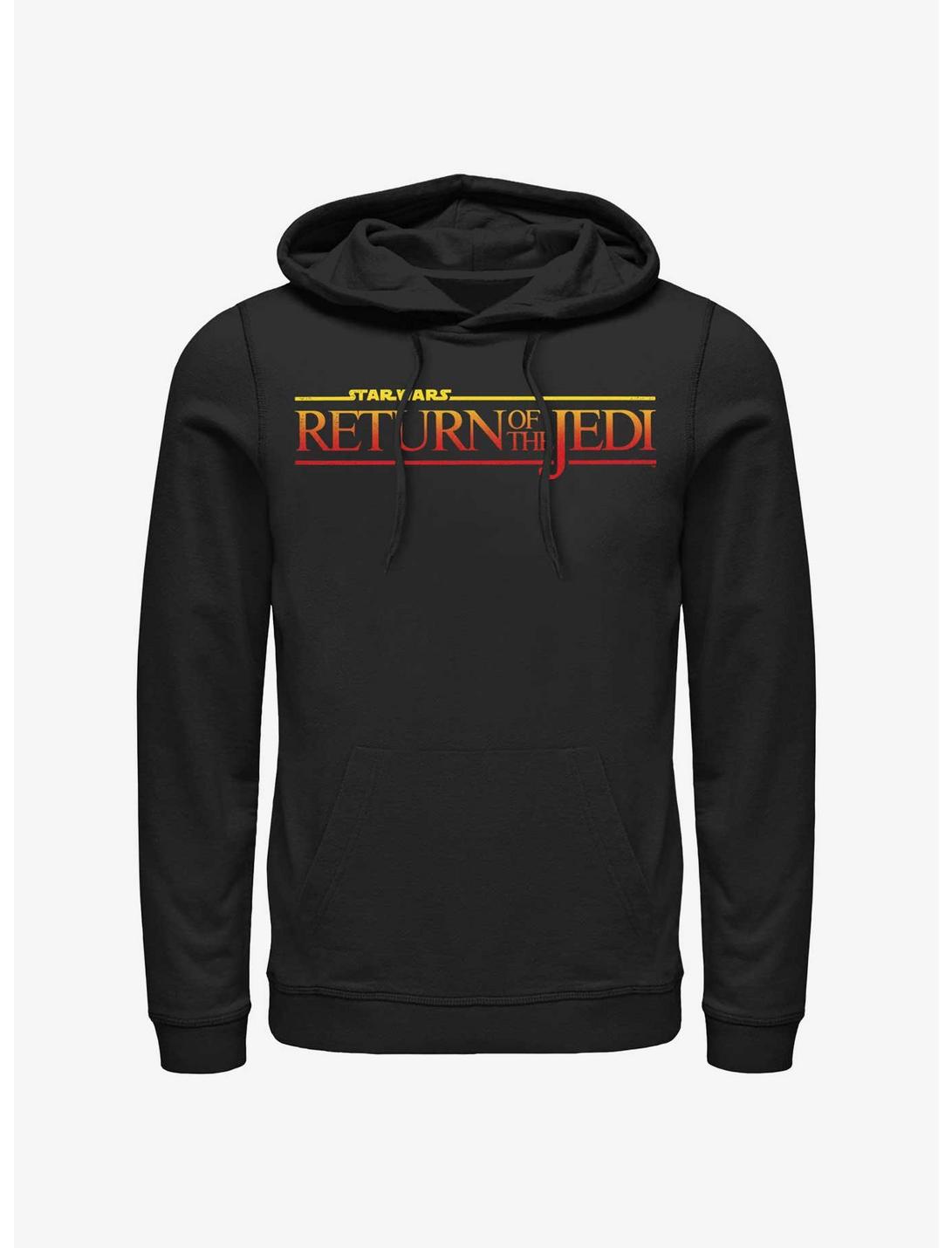 Star Wars Return Of The Jedi Sunset Logo Hoodie, BLACK, hi-res