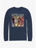Star Wars Return Of The Jedi Stained Glass Characters Long-Sleeve T-Shirt, NAVY, hi-res