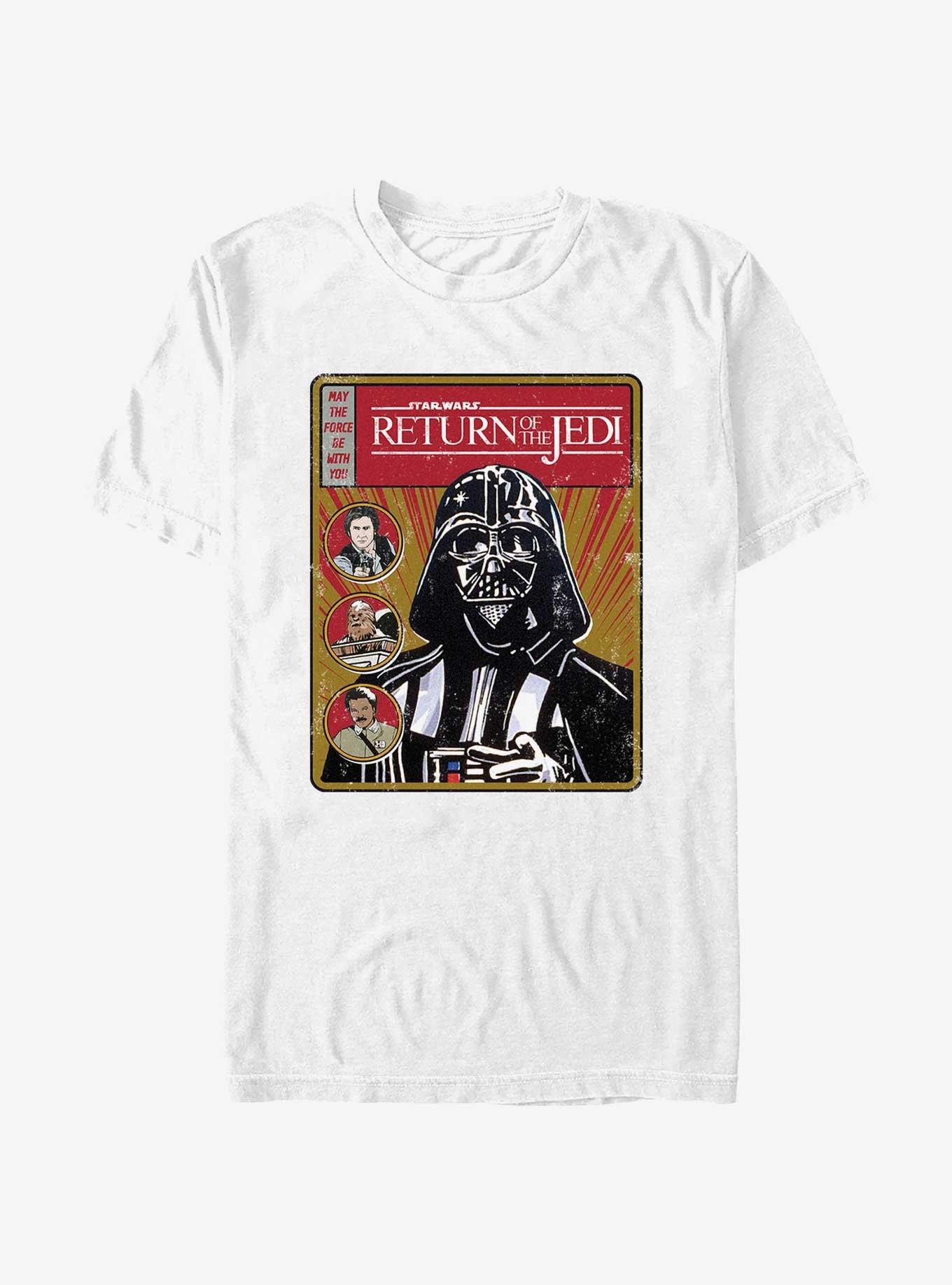 Star Wars Return Of The Jedi Vader Cover T-Shirt, WHITE, hi-res
