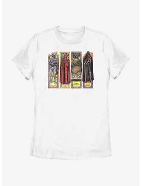 Star Wars Return Of The Jedi Stained Glass Character PanelsWomens T-Shirt, , hi-res