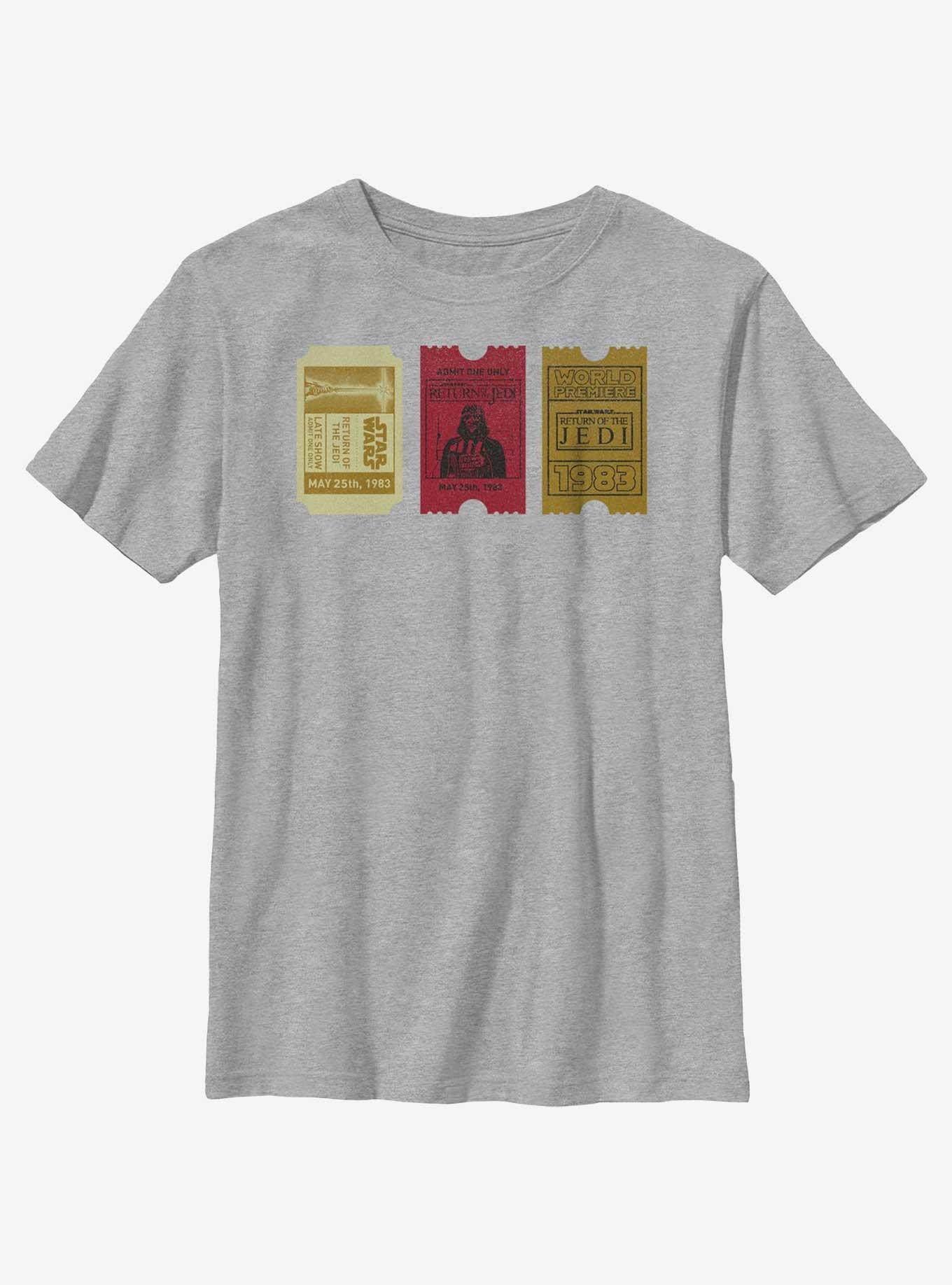 Star Wars Return Of The Jedi Movie Ticket Stubs Print Youth T-Shirt, , hi-res